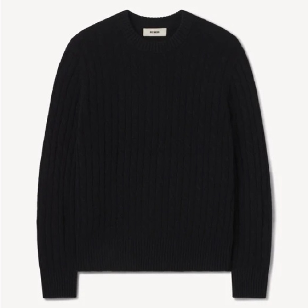 Buck Mason California 100% Cashmere Cable knit sweater. - Picture 5 of 9